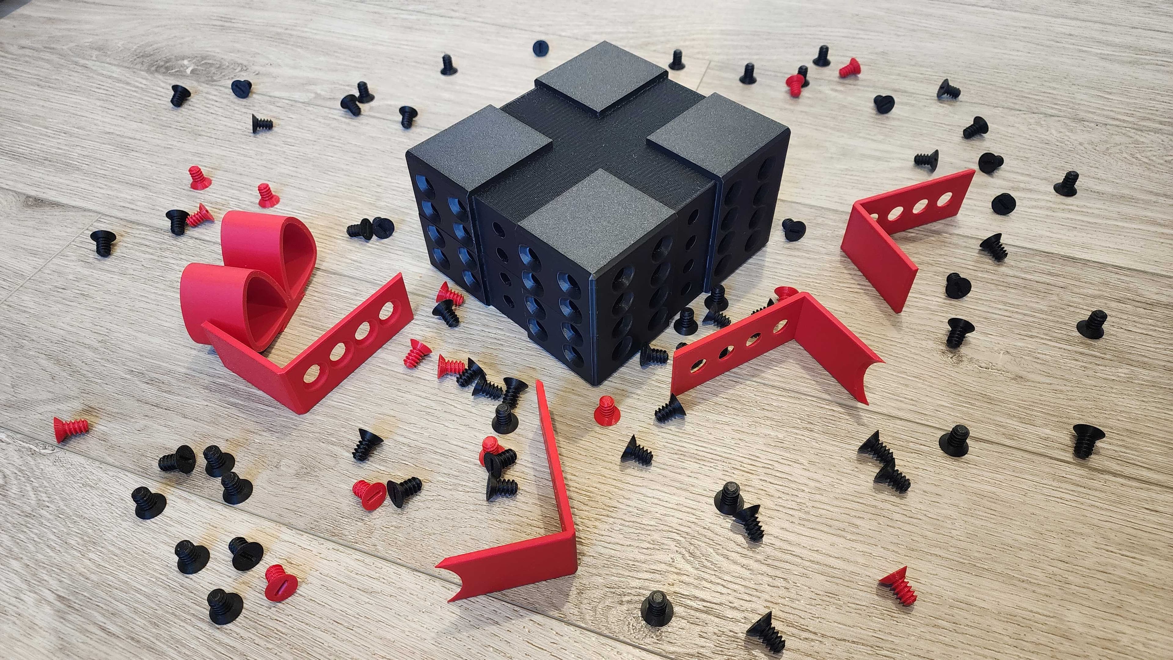 A box mid-disassembly